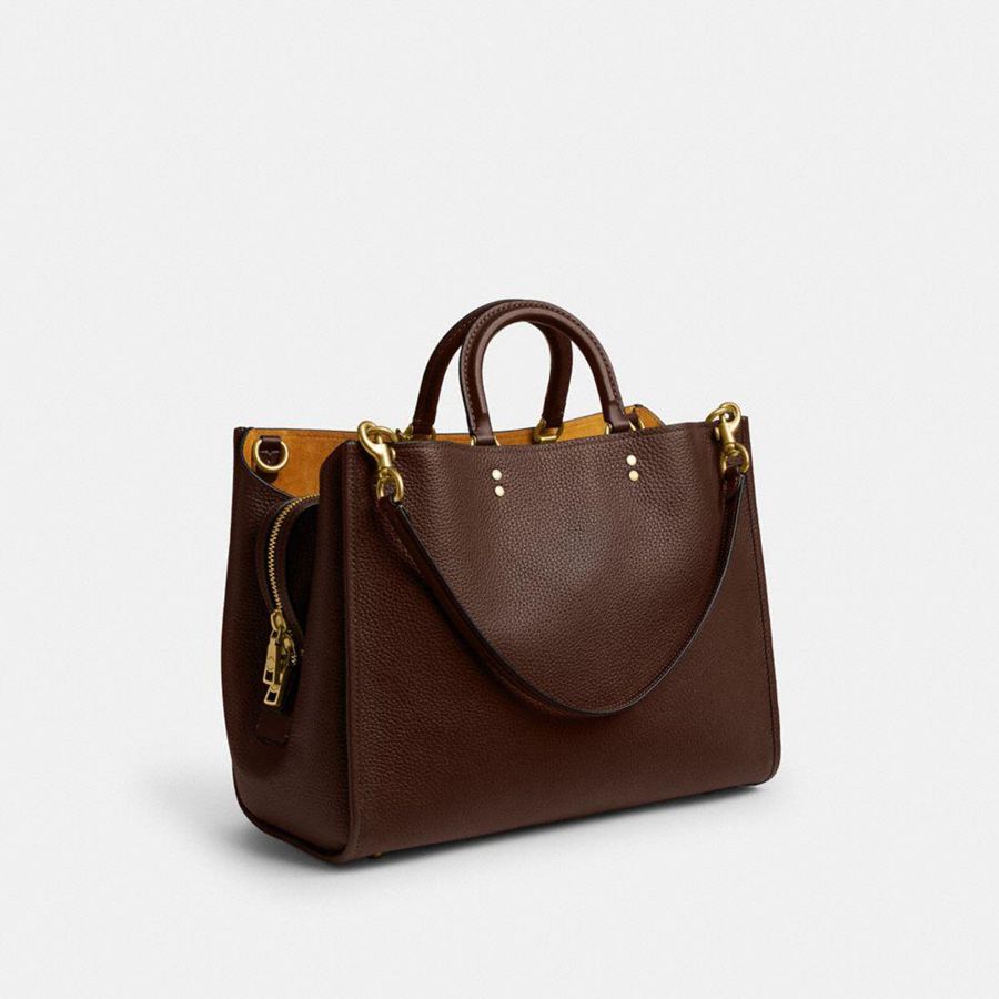 Brown Women COACH® Rogue 39 Tote Bags | 41785RYTV
