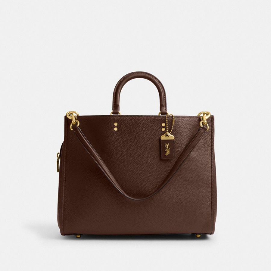 Brown Women COACH® Rogue 39 Tote Bags | 41785RYTV