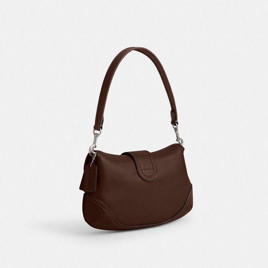 Brown Women COACH® Soho Flap In Regenerative Leather Shoulder Bag | 26081FWIZ