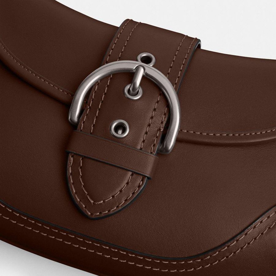Brown Women COACH® Soho Flap In Regenerative Leather Shoulder Bag | 26081FWIZ