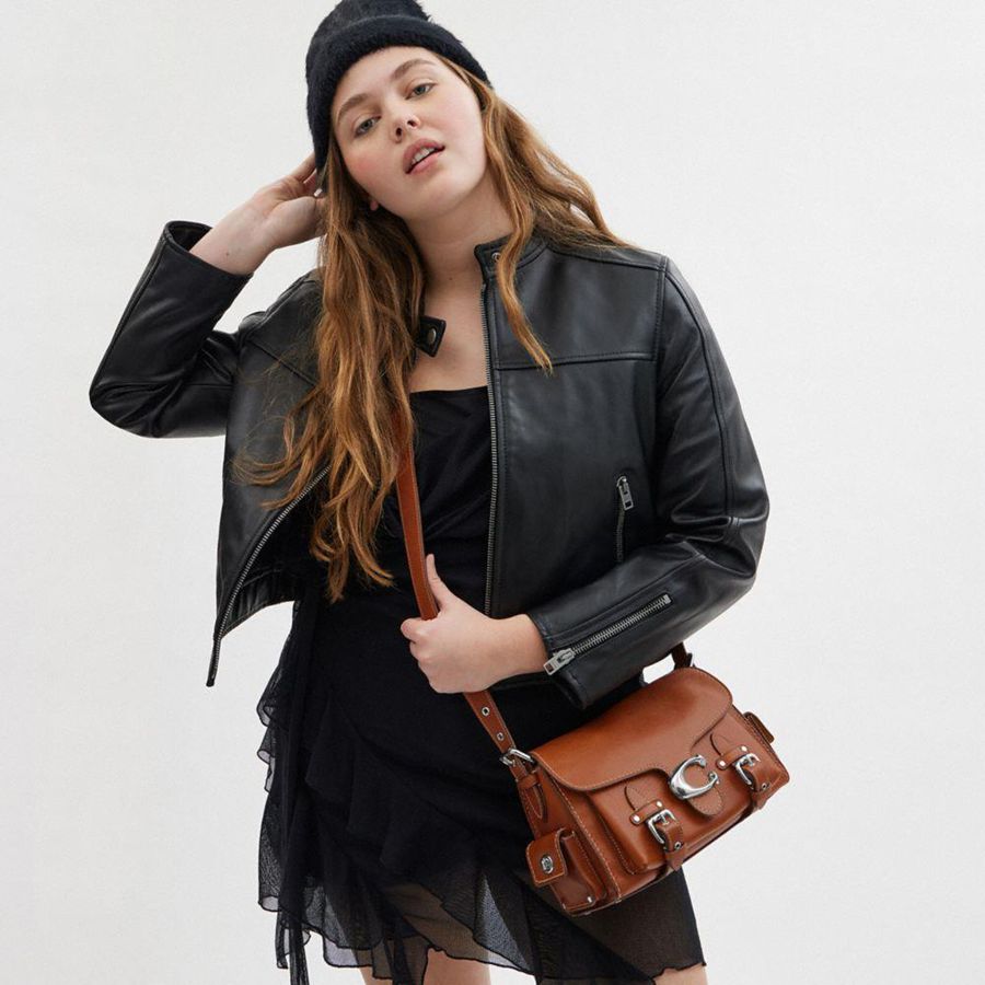 Brown Women COACH® Western Tabby Shoulder Bag | 56027PEJG