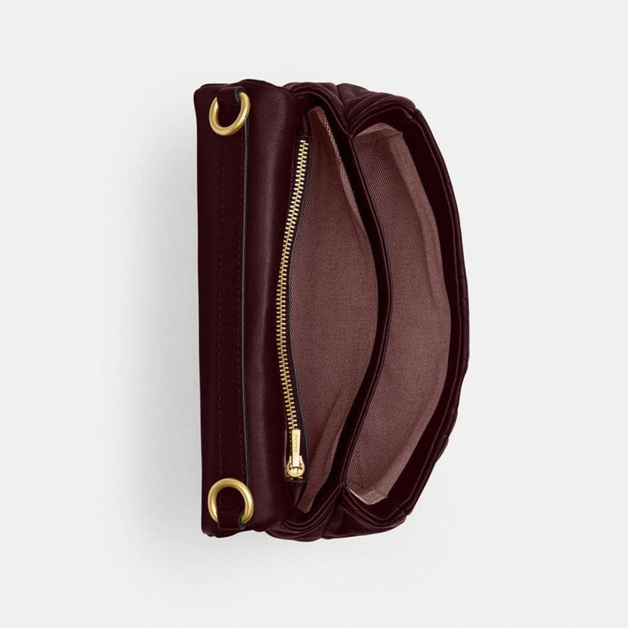 Burgundy Women COACH® Times Square Tabby With Quilting Shoulder Bag | 12608MAXP