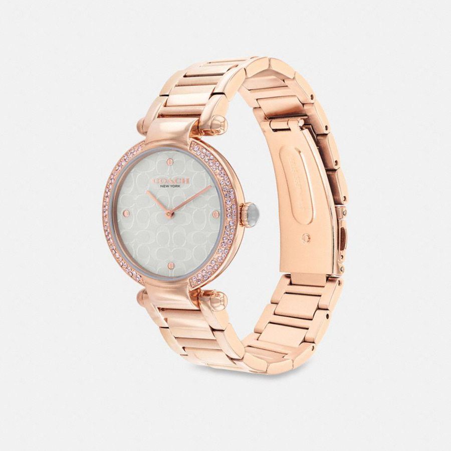 Gold Women COACH® Cary, 34 Mm Watches | 40329FVRE