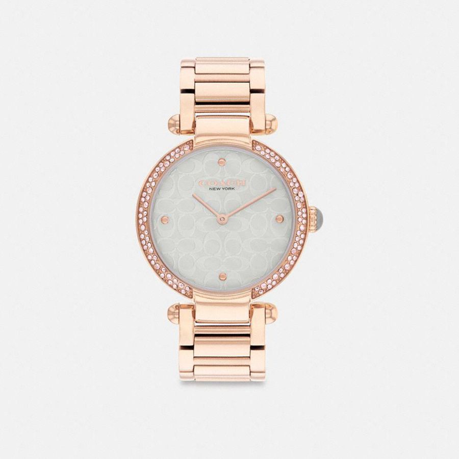 Gold Women COACH® Cary, 34 Mm Watches | 40329FVRE