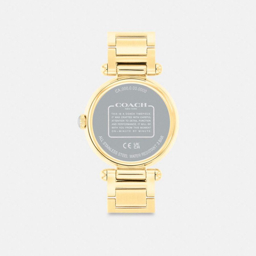 Gold Women COACH® Cary, 34 Mm Watches | 60875NLMG