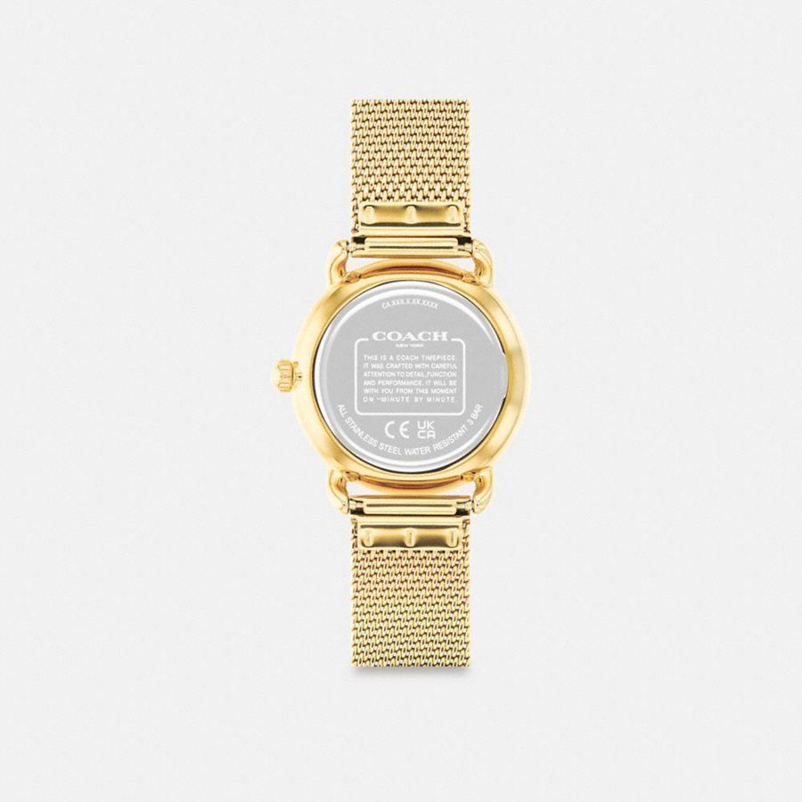 Gold Women COACH® Elliot, 28 Mm Watches | 39651BVCG
