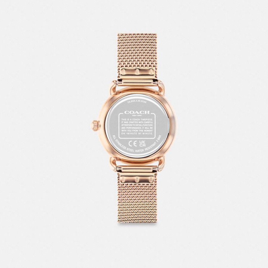 Gold Women COACH® Elliot, 28 Mm Watches | 42615JKQM