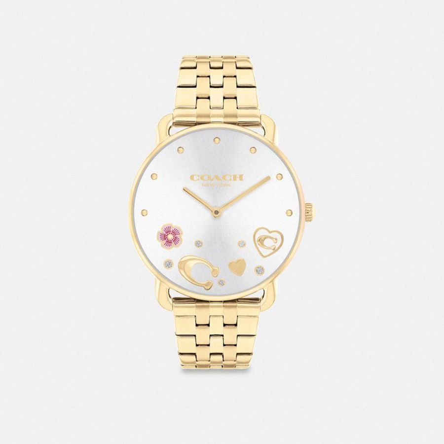 Gold Women COACH® Elliot, 36 Mm Watches | 26589DTAO