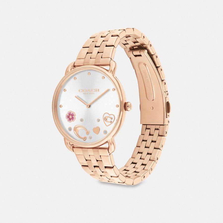Gold Women COACH® Elliot, 36 Mm Watches | 70218QLJB