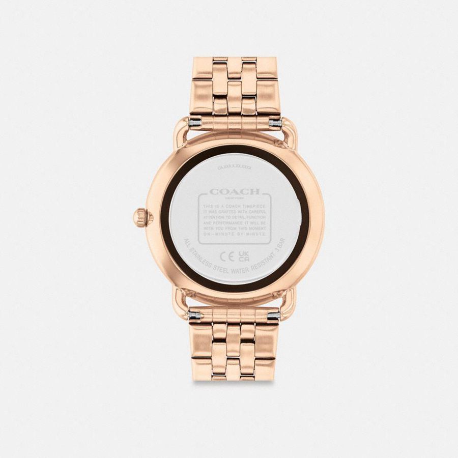 Gold Women COACH® Elliot, 36 Mm Watches | 70218QLJB