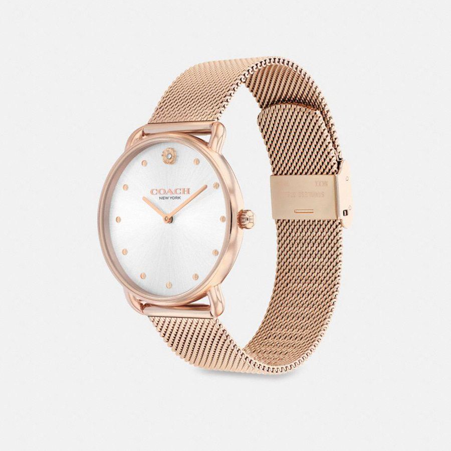 Gold Women COACH® Elliot, 36 Mm Watches | 84953UBPN
