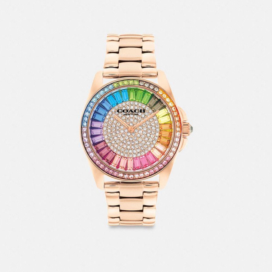 Gold Women COACH® Greyson, 36 Mm Watches | 39728OVUQ