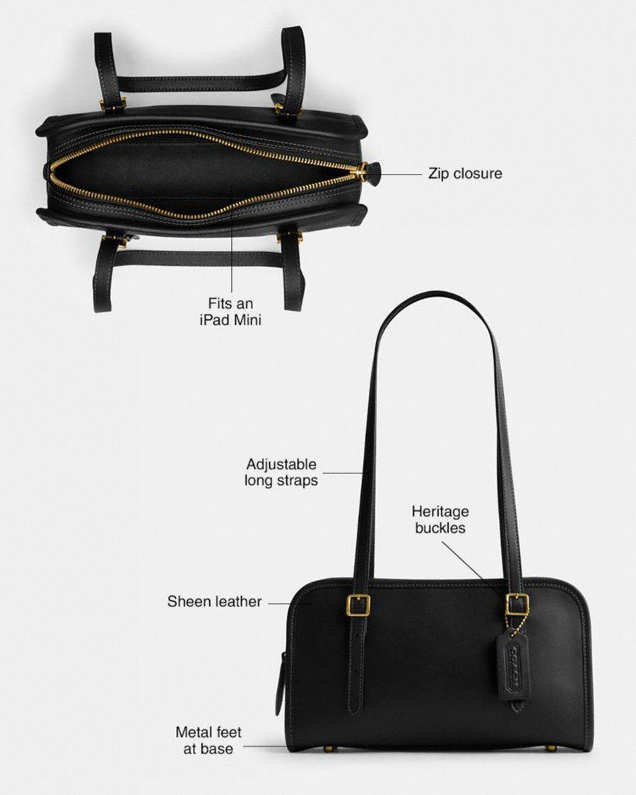 Gold Women COACH® Swing Zip Bag With And Strap Charms | 42710PECY