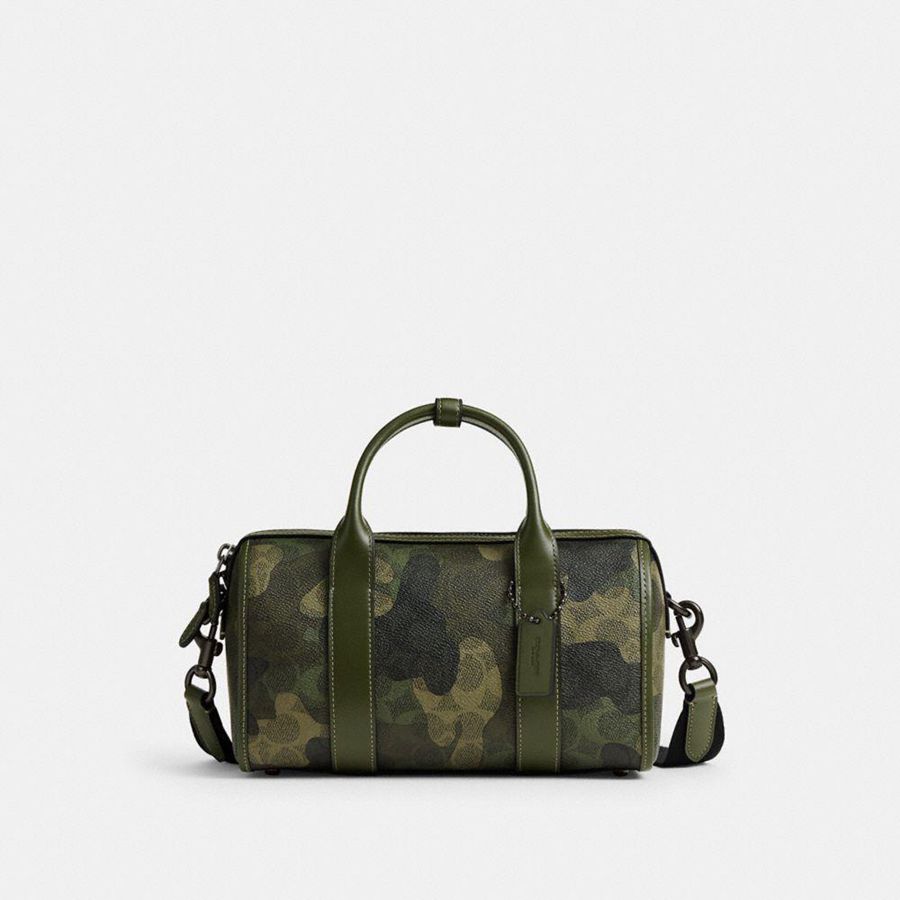 Green Men COACH® Gotham Duffle 24 In Signature Camo Print Crossbody Bag | 16932MXDI