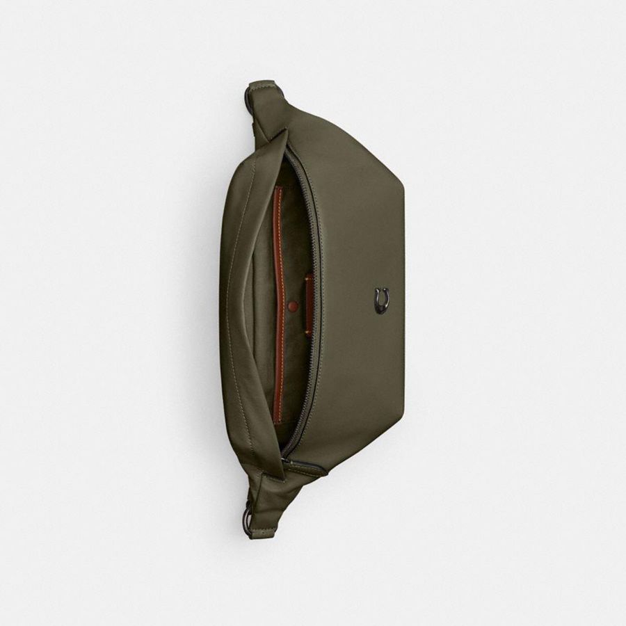 Green Men COACH® Hall Belt Bags | 15876STNP