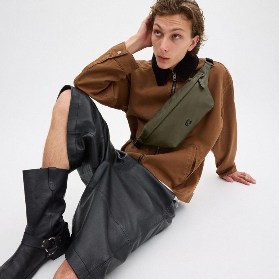 Green Men COACH® Hall Belt Bags | 15876STNP