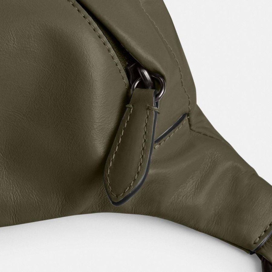 Green Men COACH® Hall Belt Bags | 15876STNP