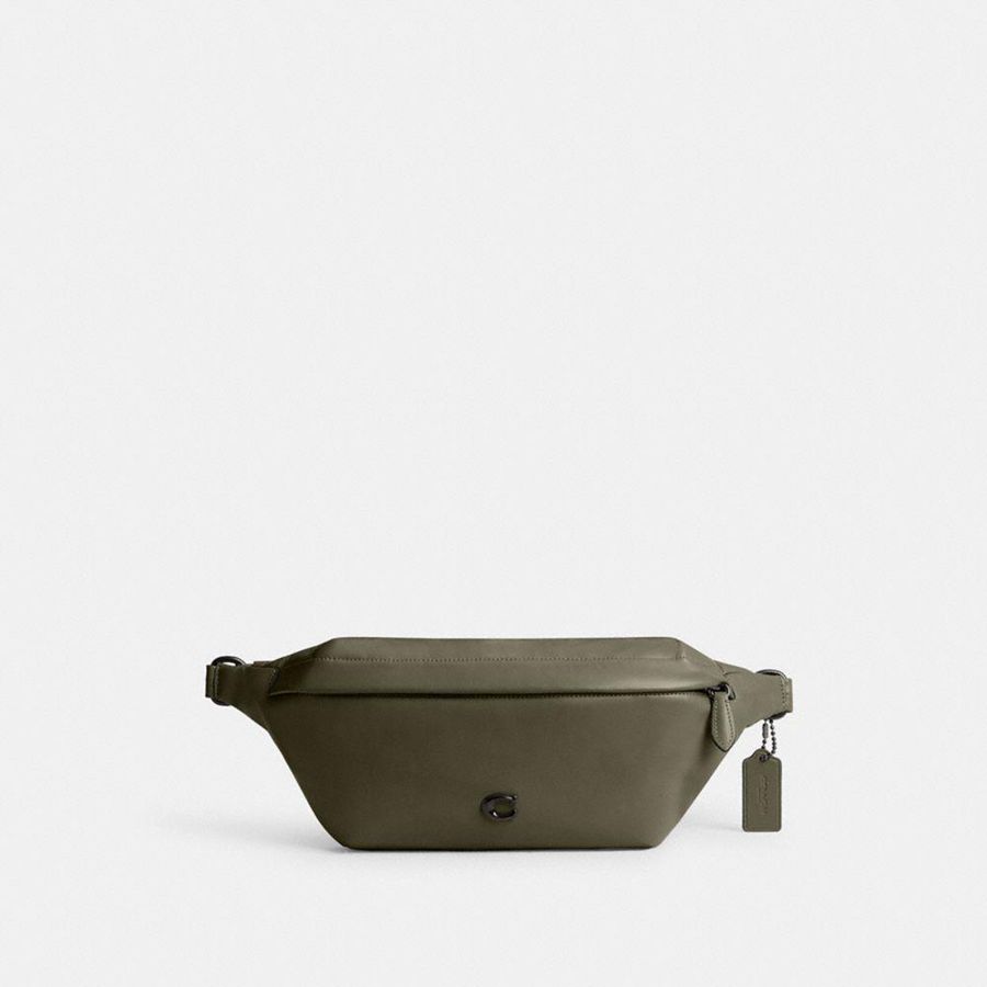 Green Men COACH® Hall Belt Bags | 15876STNP