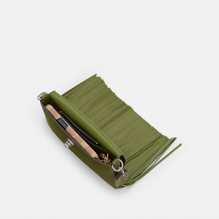 Green Women COACH® 1964 Fringe Crossbody Bag | 92871CVTX