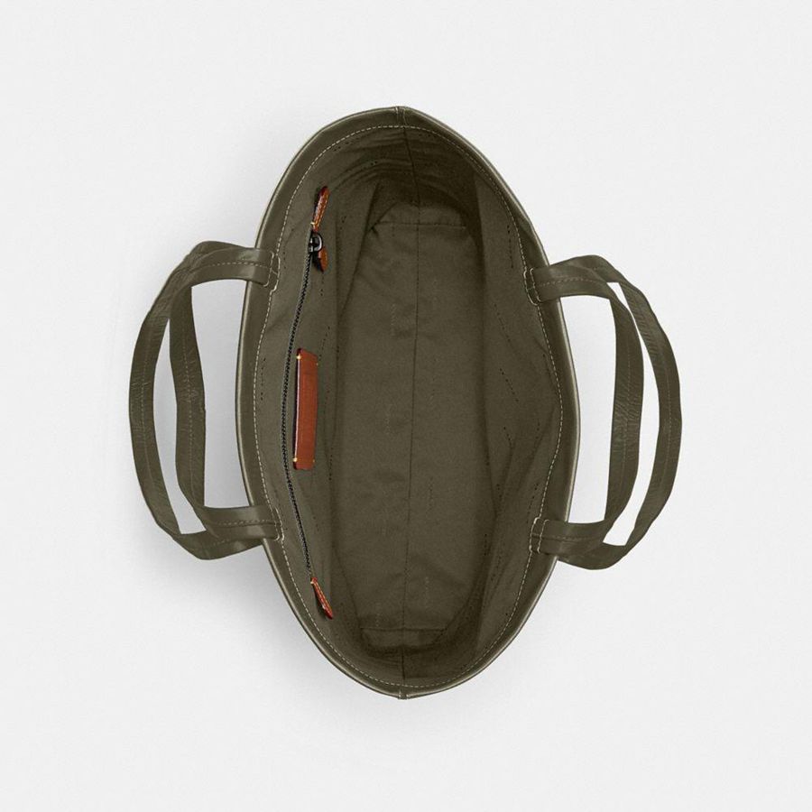 Green Women COACH® Hall 33 Tote Bags | 15964PYAR