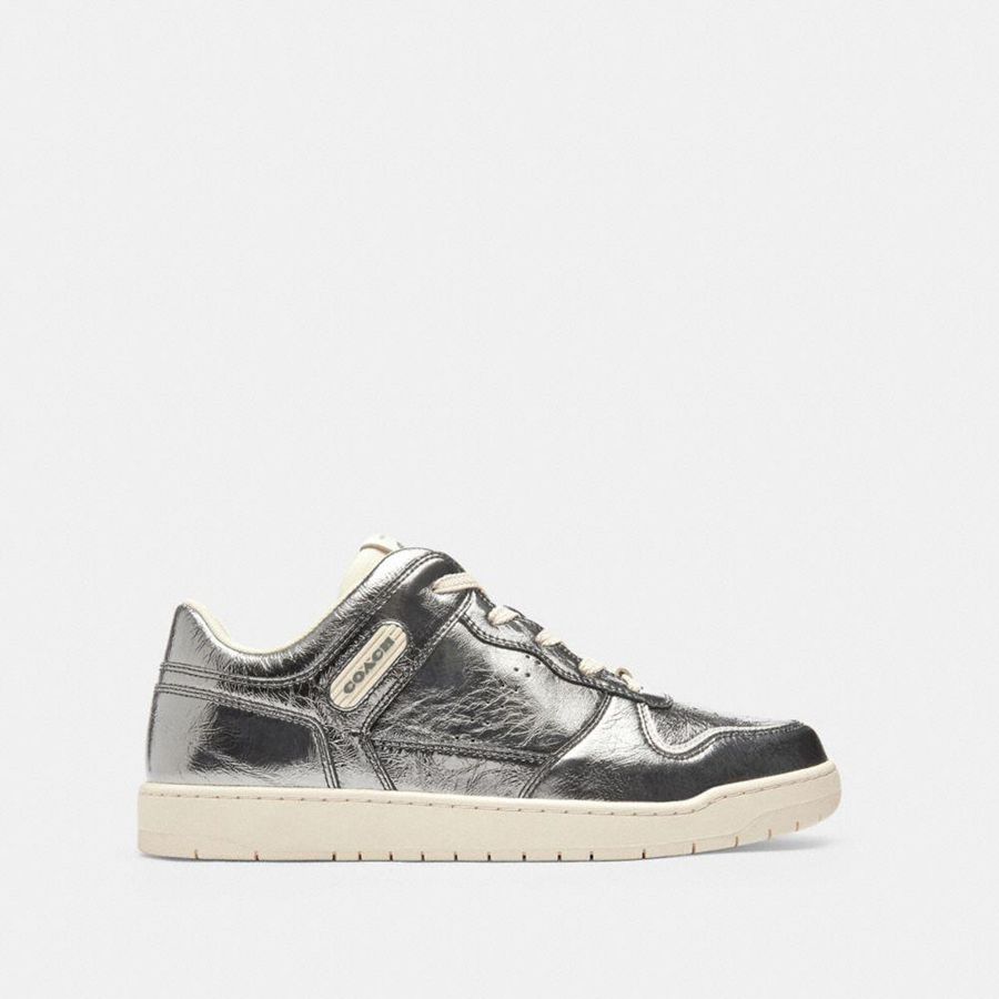 Grey Men COACH® C201 Sneakers | 54380YVHX