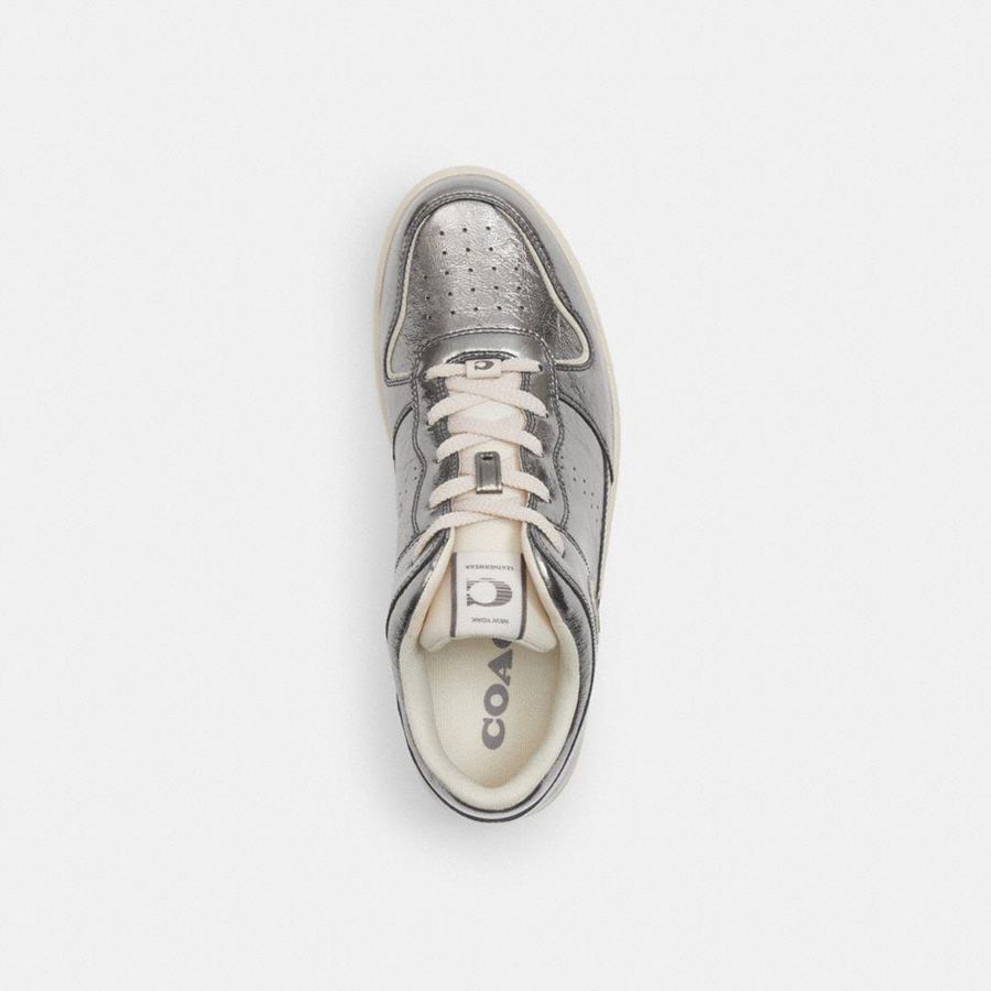 Grey Men COACH® C201 Sneakers | 54380YVHX