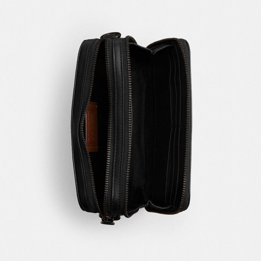 Grey Men COACH® Charter 19 In Signature Canvas Crossbody Bag | 41538VQWI