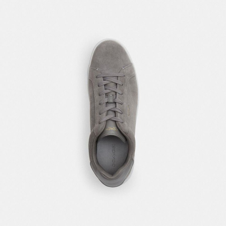 Grey Men COACH® High Line Sneakers | 51378ZWFK