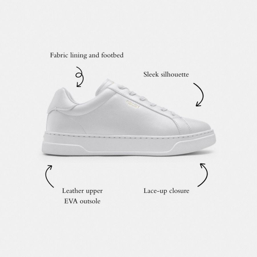 Grey Men COACH® High Line Sneakers | 51378ZWFK