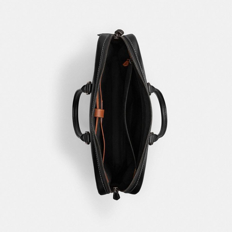 Grey Men COACH® Metropolitan Workbag In Signature Canvas Tote Bags | 15904KFTM