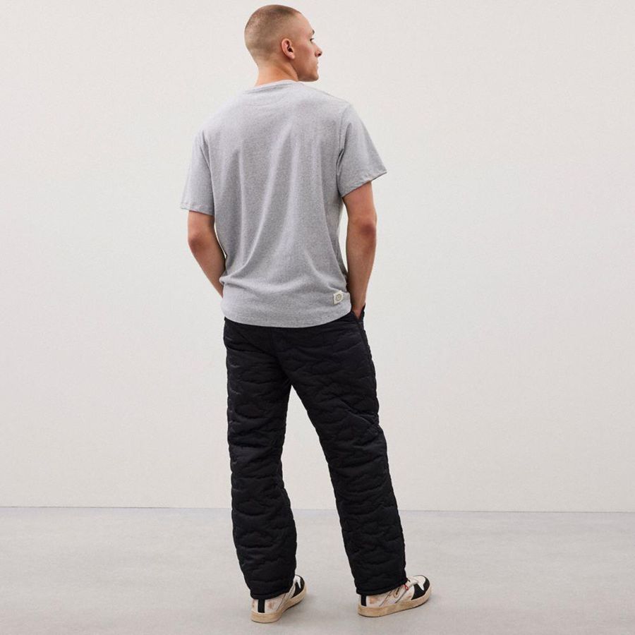 Grey Men COACH® Relaxed With Flower Pot Print T-Shirt | 08164PBKI