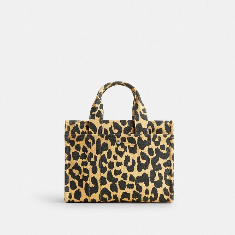 Leopard Women COACH® Cargo 26 With Leopard Print Tote Bags | 80635DHZL