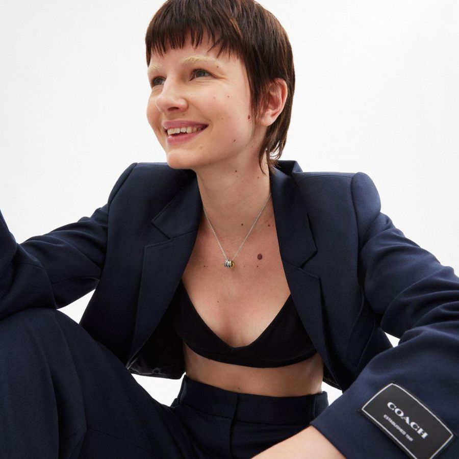 Navy Women COACH® Cropped Blazer | 82964ERVL