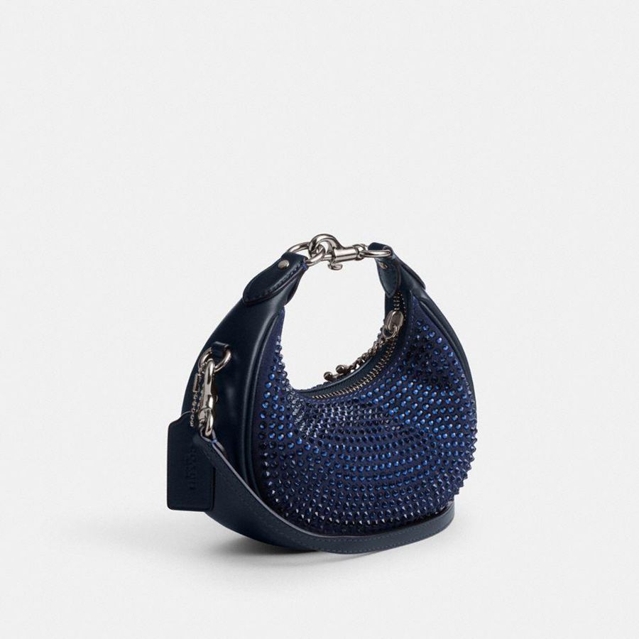 Navy Women COACH® Jonie With Crystal Crossbody Bag | 54906YPTE