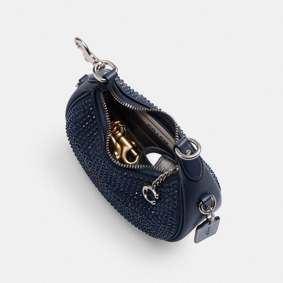 Navy Women COACH® Jonie With Crystal Crossbody Bag | 54906YPTE