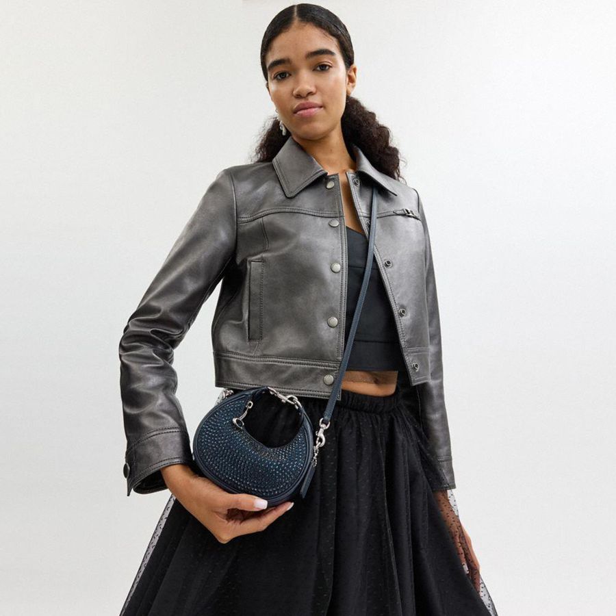 Navy Women COACH® Jonie With Crystal Crossbody Bag | 54906YPTE