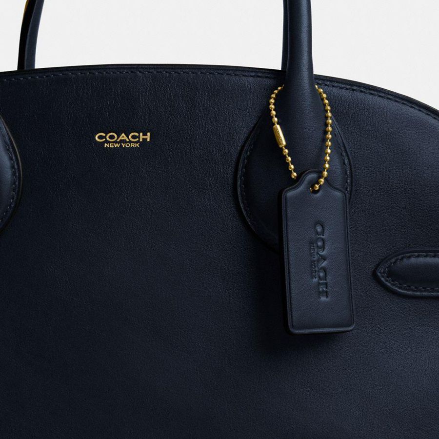 Navy Women COACH® Soft Empire Carryall 40 Tote Bags | 09631FUKD