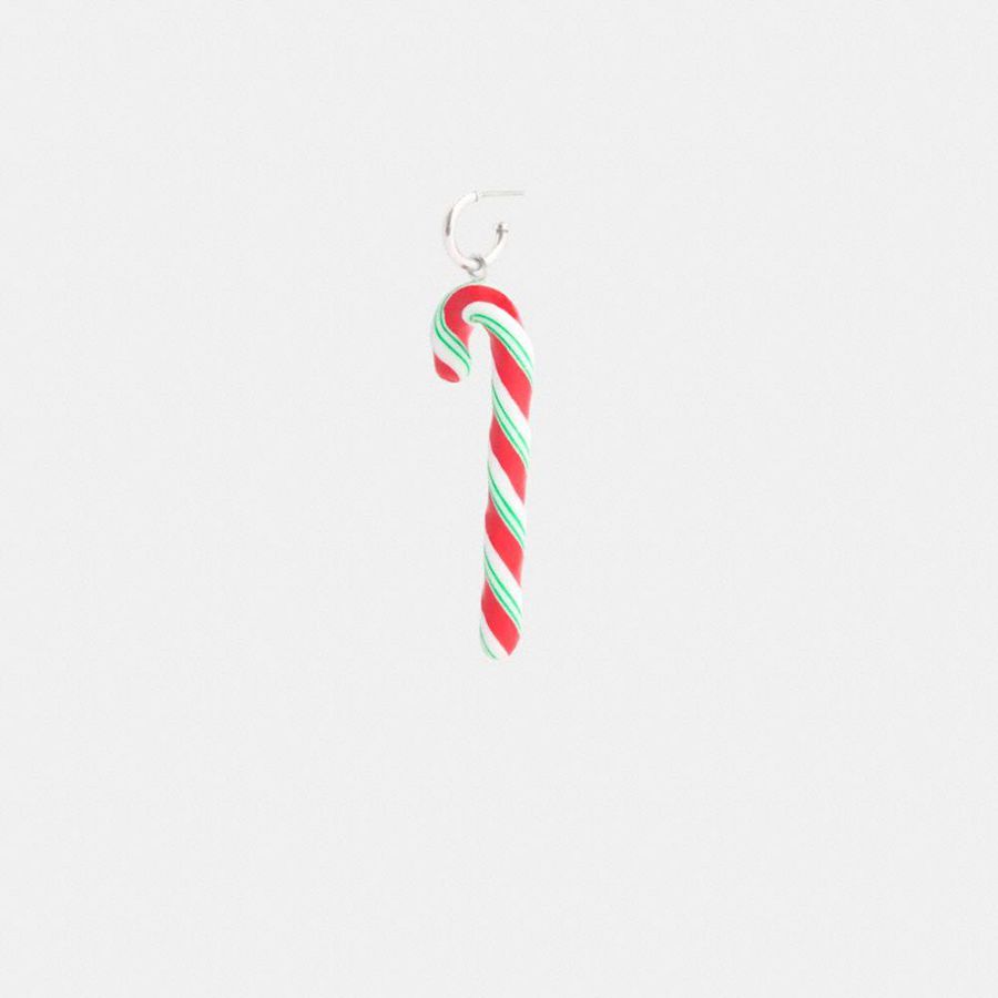 Pink Women COACH® Candy Cane Earring Jewelry | 96124OQBE