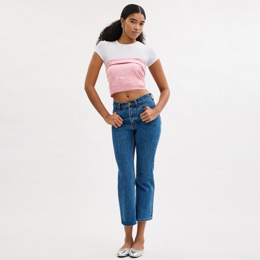 Pink Women COACH® Horse And Carriage Print Stole Scarf | 98043VPHN