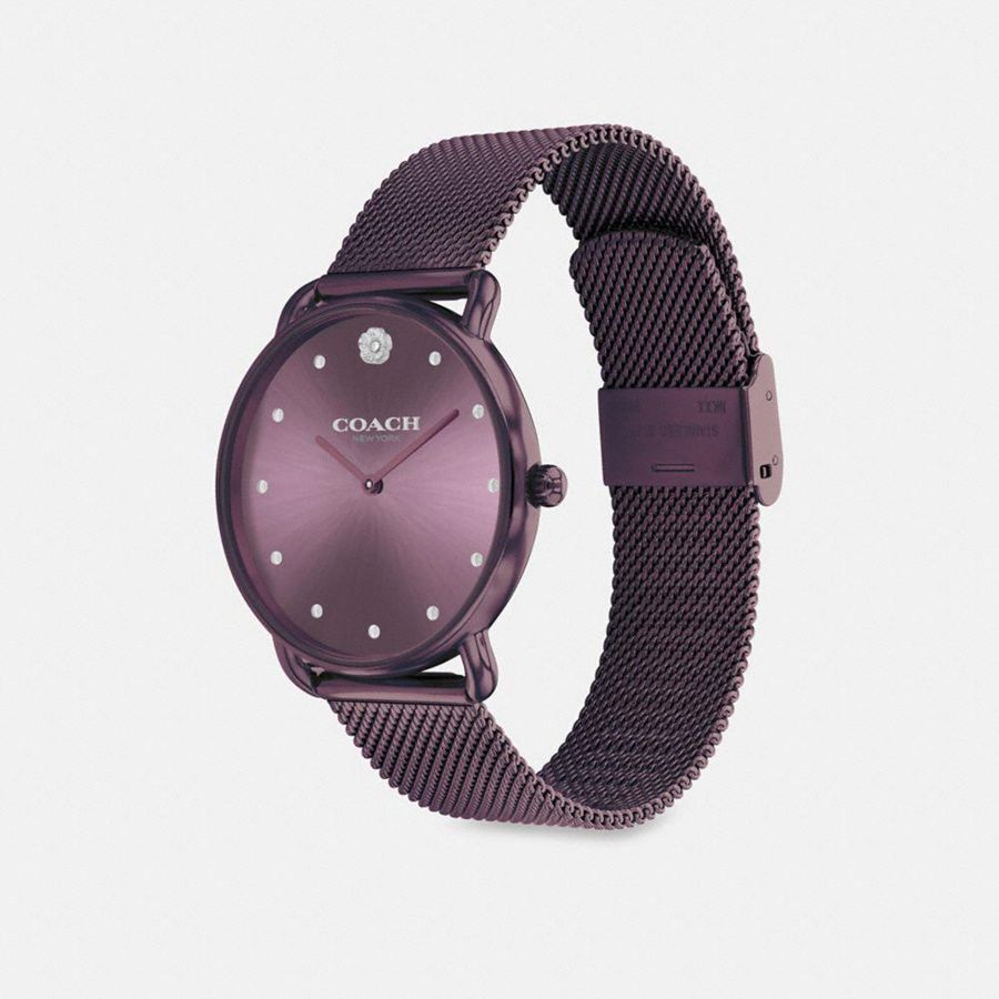 Purple Women COACH® Elliot, 36 Mm Watches | 04729JOIH