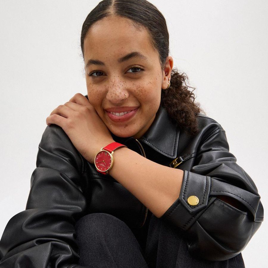 Red Women COACH® Elliot, 36 Mm Watches | 19643EMKA