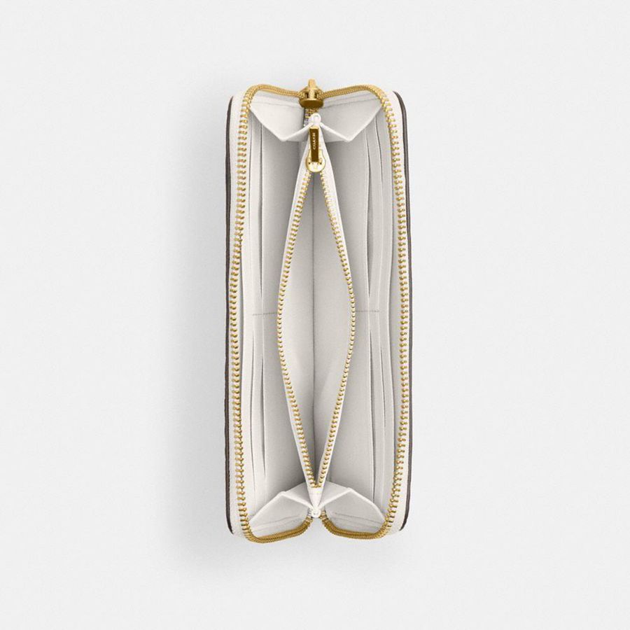 Red Women COACH® Essential Slim Accordion Zip With Cherry Print Wallet | 39870GCEL