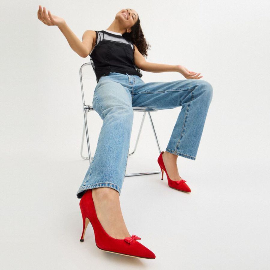 Red Women COACH® Giovanna Pumps | 27056NXBU