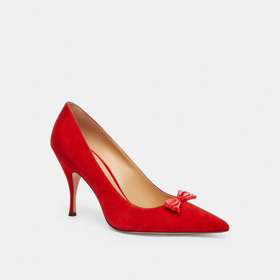 Red Women COACH® Giovanna Pumps | 27056NXBU