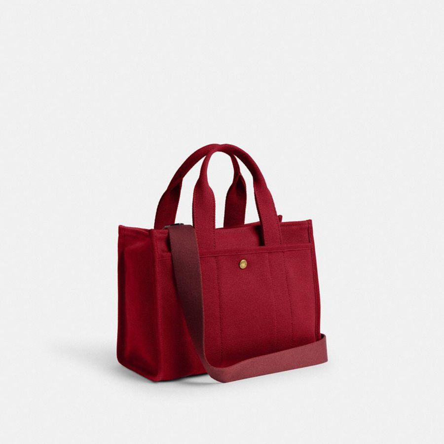 Red Women COACH® New Year Cargo 26 With Coach Snake Script Tote Bags | 83169LHYM