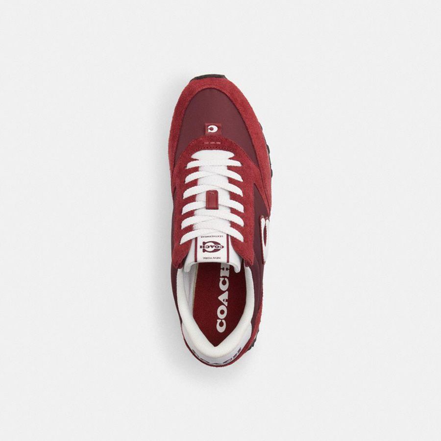 Red Women COACH® Runner Sneakers | 62539ITSW
