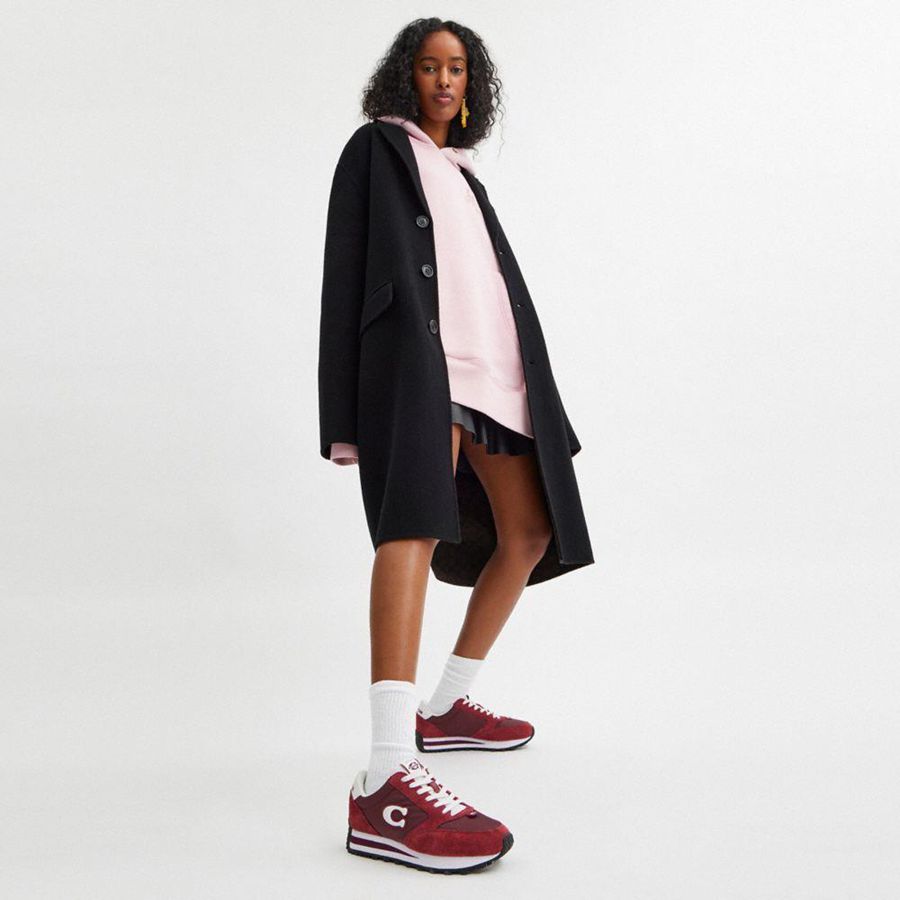 Red Women COACH® Runner Sneakers | 62539ITSW