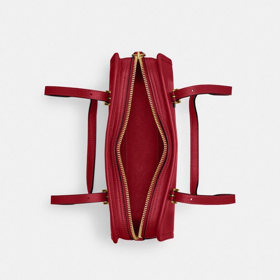 Red Women COACH® Swing Zip Shoulder Bag | 23509LAEK
