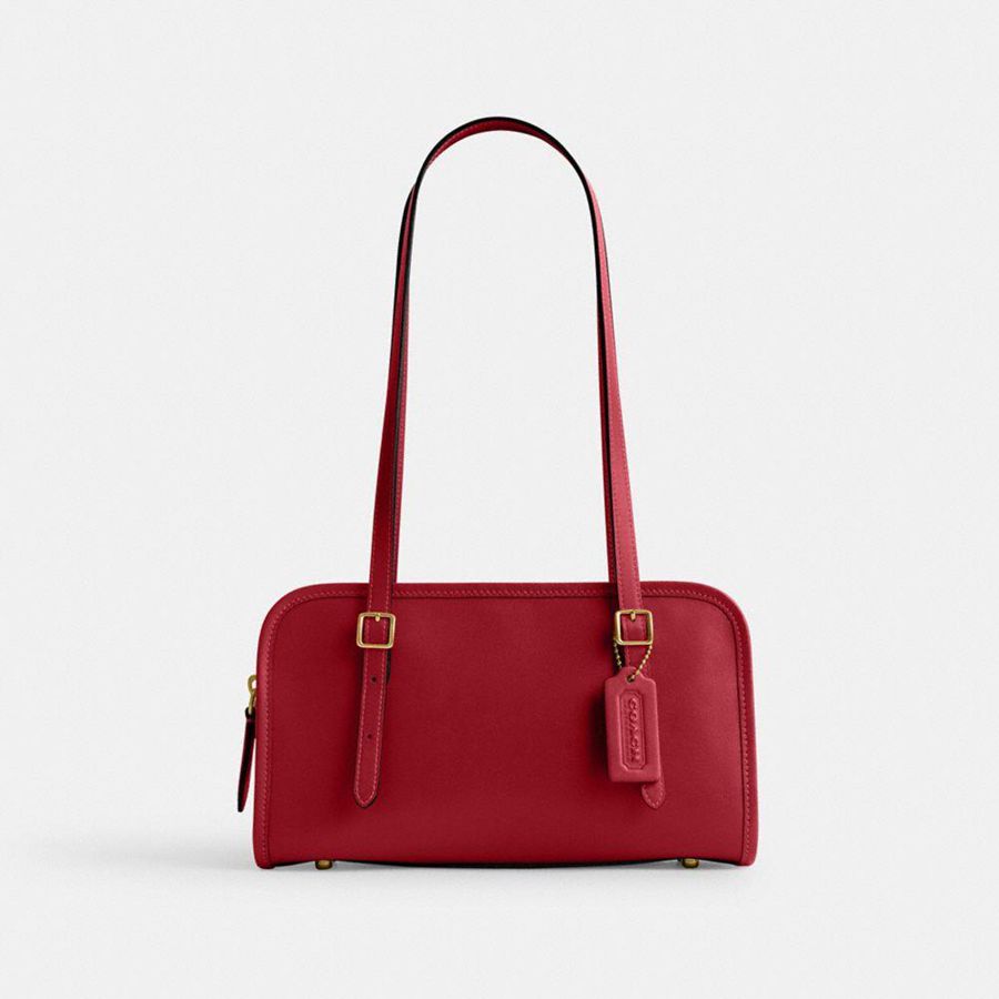 Red Women COACH® Swing Zip Shoulder Bag | 23509LAEK