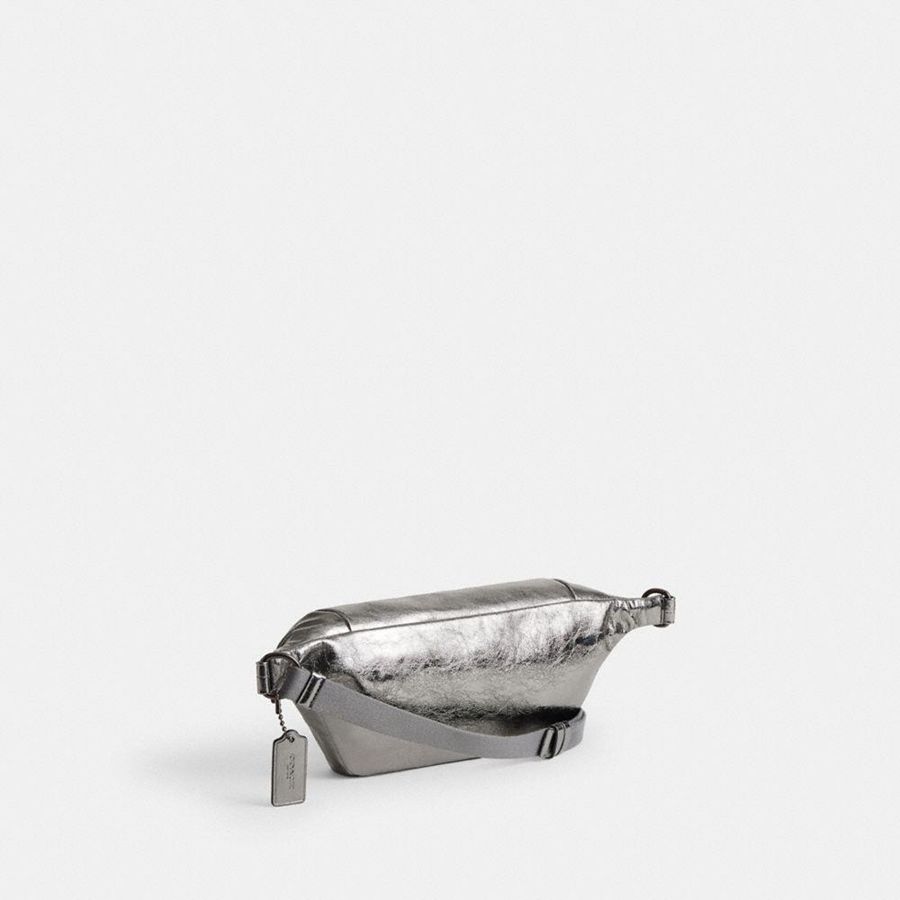 Silver Men COACH® Hall Belt Bags | 01845YUBQ